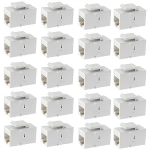 Ethernet Keystone Coupler, 20Pack Cat6 RJ45 Keystone Jack Inline Female Connectors