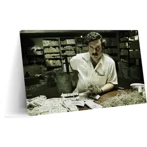 Pablo Escobar Gangster Portrait Poster (5) Canvas Art Wall Poster Printing Office Bedroom Aesthetic Poster Living Room