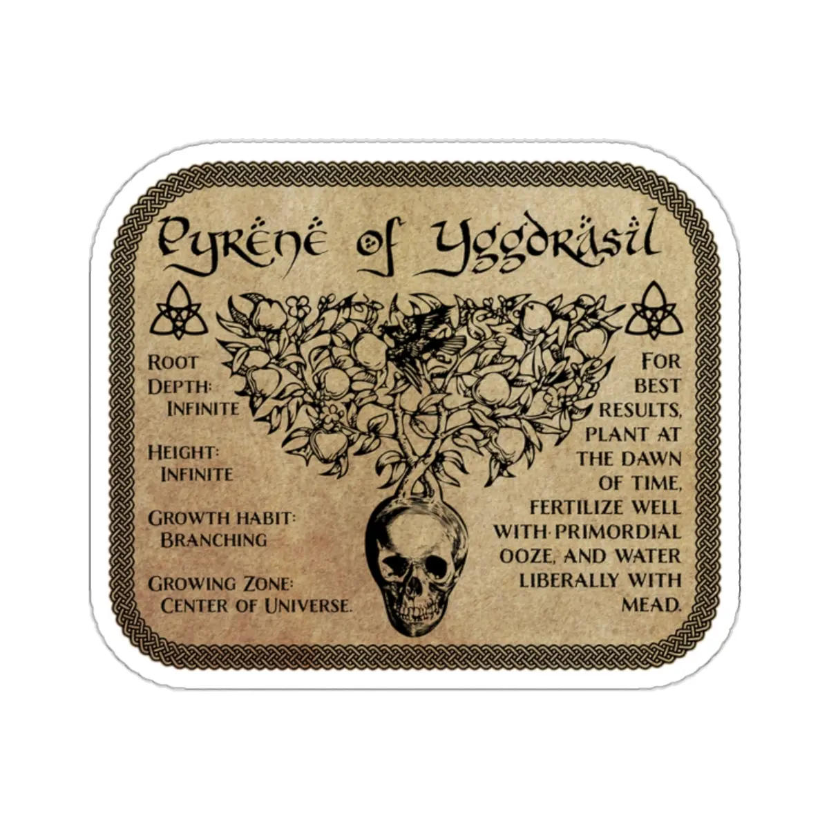 Pyrene of Yggdrasil Apothecary Label