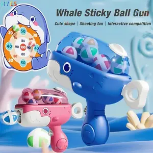 Sticky Ball Shooting Target Game Kids Interactive Dart Board Toy Indoor Outdoor Family Party Game