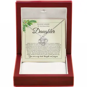 Grief Support Jewelry for Loss of Daughter Angel Wing Necklace Forever Loved Memorial Healing Keepsake for Parents