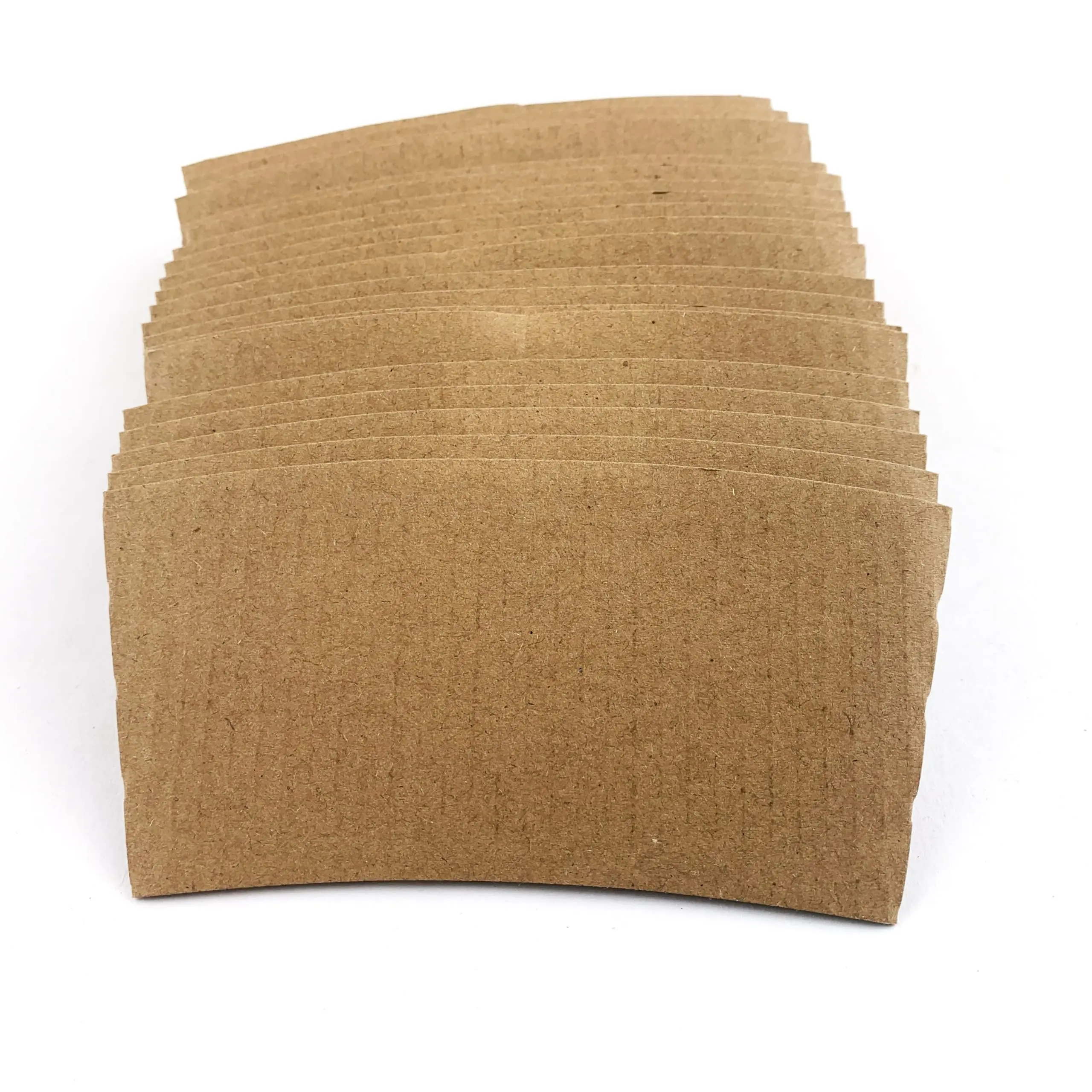 Heyiwell 12 OZ Coffee Cups Sleeves 1000 Pack Disposable Kraft Paper Sleeve for Protective Heat Insulation Paper Cups