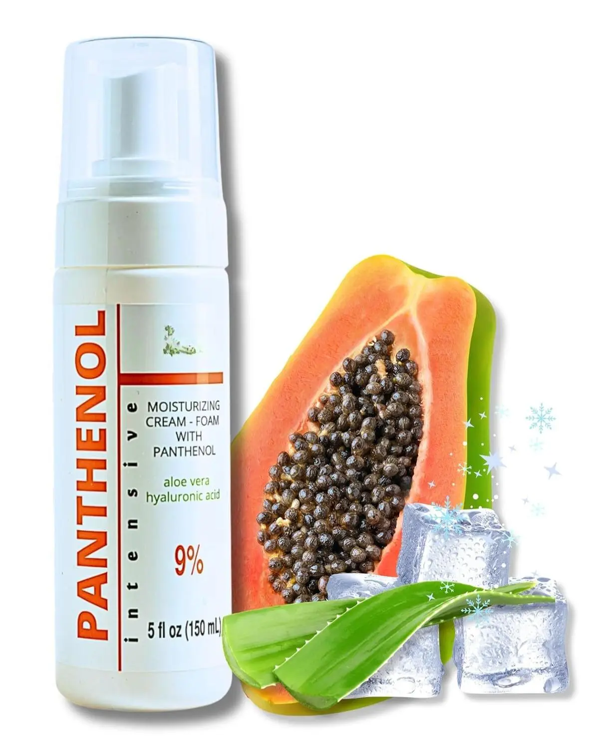 9% Panthenol Foam After Sun & Instant Redness Relief| Barrier Repair with Aloe & Hyaluronic Acid| Post Acne, Procedures, After Tattoo Care & Hair Transplant Spray | Baby & Sensitive Skin Safe