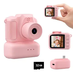 Mini Digital Camera with 1.3 Inch HD Screen, Rechargeable Retro Look Compact Portable Video Recorder, Easy to Operate Camera for Outdoor Travel, Vlogging Camera