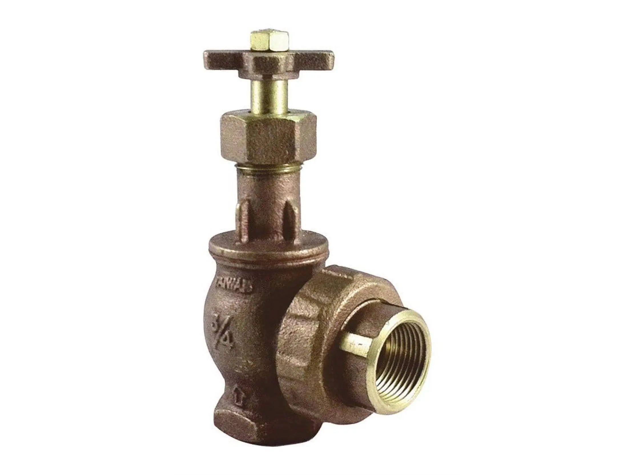 Brass Angle Valve with Union 0.75 in. 150 PSI