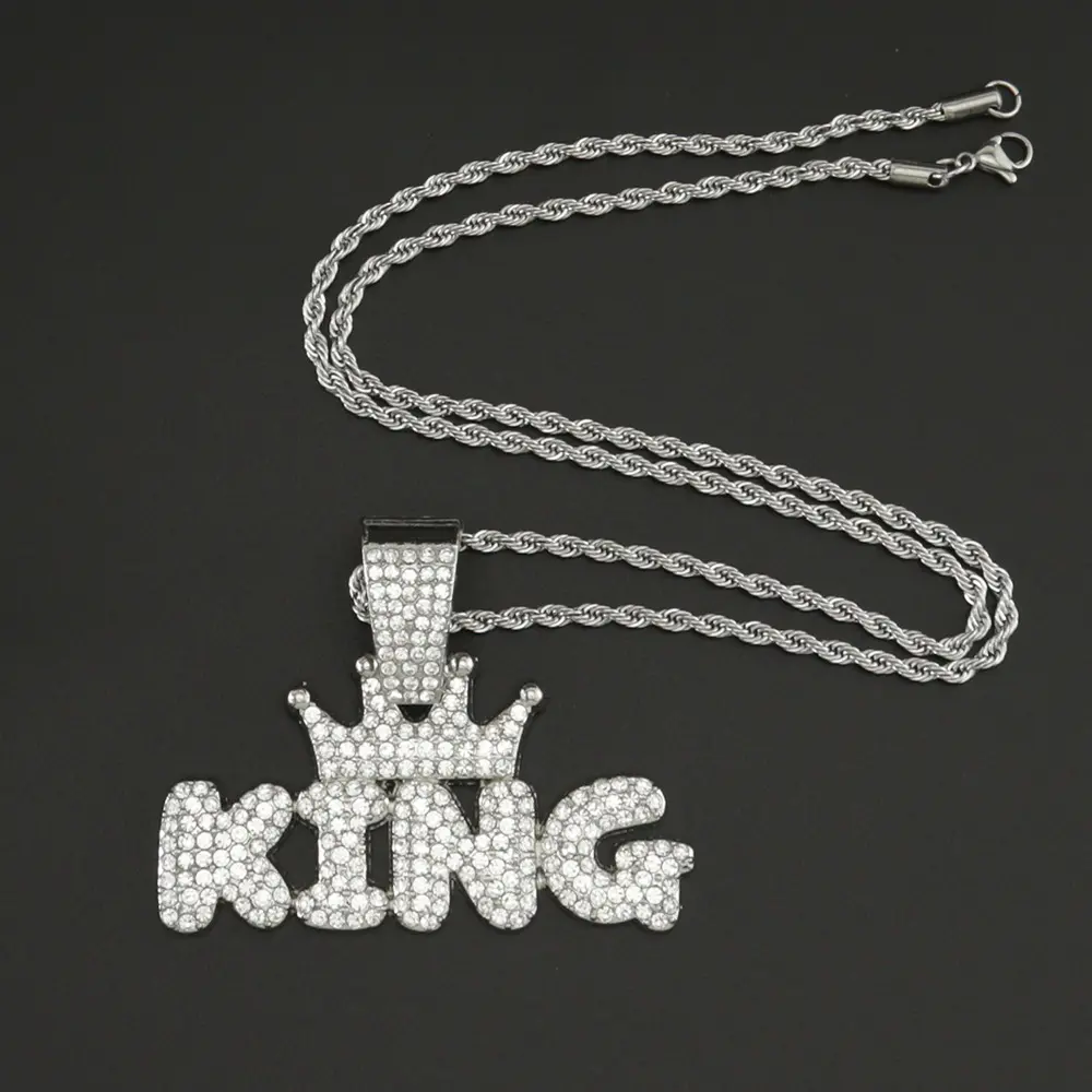 Silver pendant with 5mm Fried Dough Twis