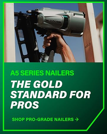 Metabo HPT Wide Crown Stapler, Pro-Preferred Pneumatic Power Nailers, Lathing Tool for Sheathing & Insulation, Quick Response, 16 Gauge, Up to 150 1" Wide Crown Staples, Length 1" to 2", N5024A2