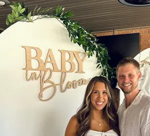 Baby in Bloom sign, baby in bloom baby shower, Baby in Bloom, First Birthday Sign, baby shower backdrop, baby shower photo prop frame