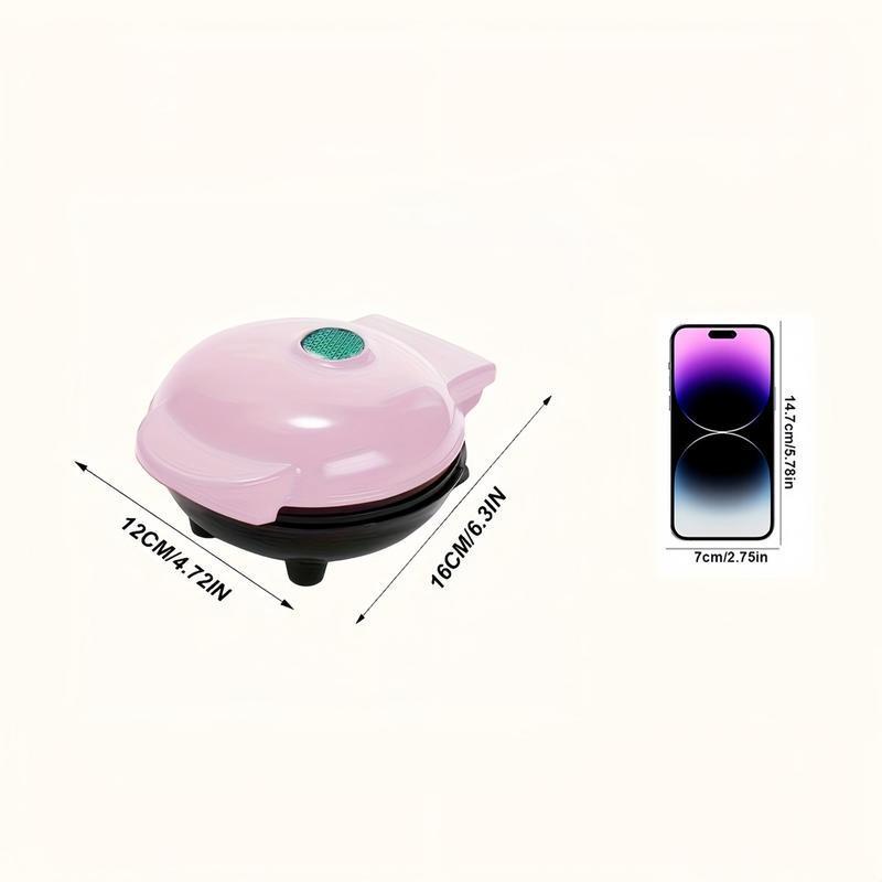 Round Mini Waffle Maker Machine, Non-stick Coating Small Pancake Baking Pan, Household Kitchen Appliances Suitable for Making Waffles, Paninis, Hash Browns