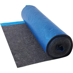 VEVOR Floor Underlayment 100 sq. ft/Roll, 3 mm Thick Laminate Flooring Padding with Attached Vapor Barrier, Heavy Duty Fiber+ PE Film, Soundproofing Noise Reduction, Ideal for Vinyl WoodVEVOR Super Brand Day