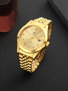 RICECGO quartz watch with chain design, dial with Arabic numerals and calendar display, a versatile and fashionable choice for business and leisure, Modern Casual Wristwatch