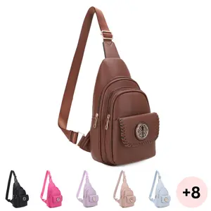 SG SUGU Eva Triple Compartment Crossbody Sling Bag