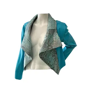 Leather Jacket Designers Jacket Aqua Blue Fashion Jacket