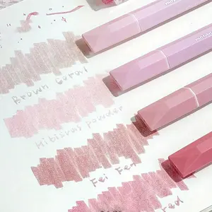 Aesthetic Cute Pastel Highlighters Set, Highlighter Marker, 4pcs Chisel Tip, Candy Colors, No Bleed Bible Assorted Colors, Perfect for Note-Taking & Marking