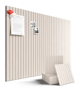 Large Felt Bulletin Board 48" x 36" Cork Board Alternative-12 Pack with 70 Safe Removable Adhesive Tabs, Cork Boards for Walls Cork Board for Home Office Classroom Pin Board (Oatmeal)