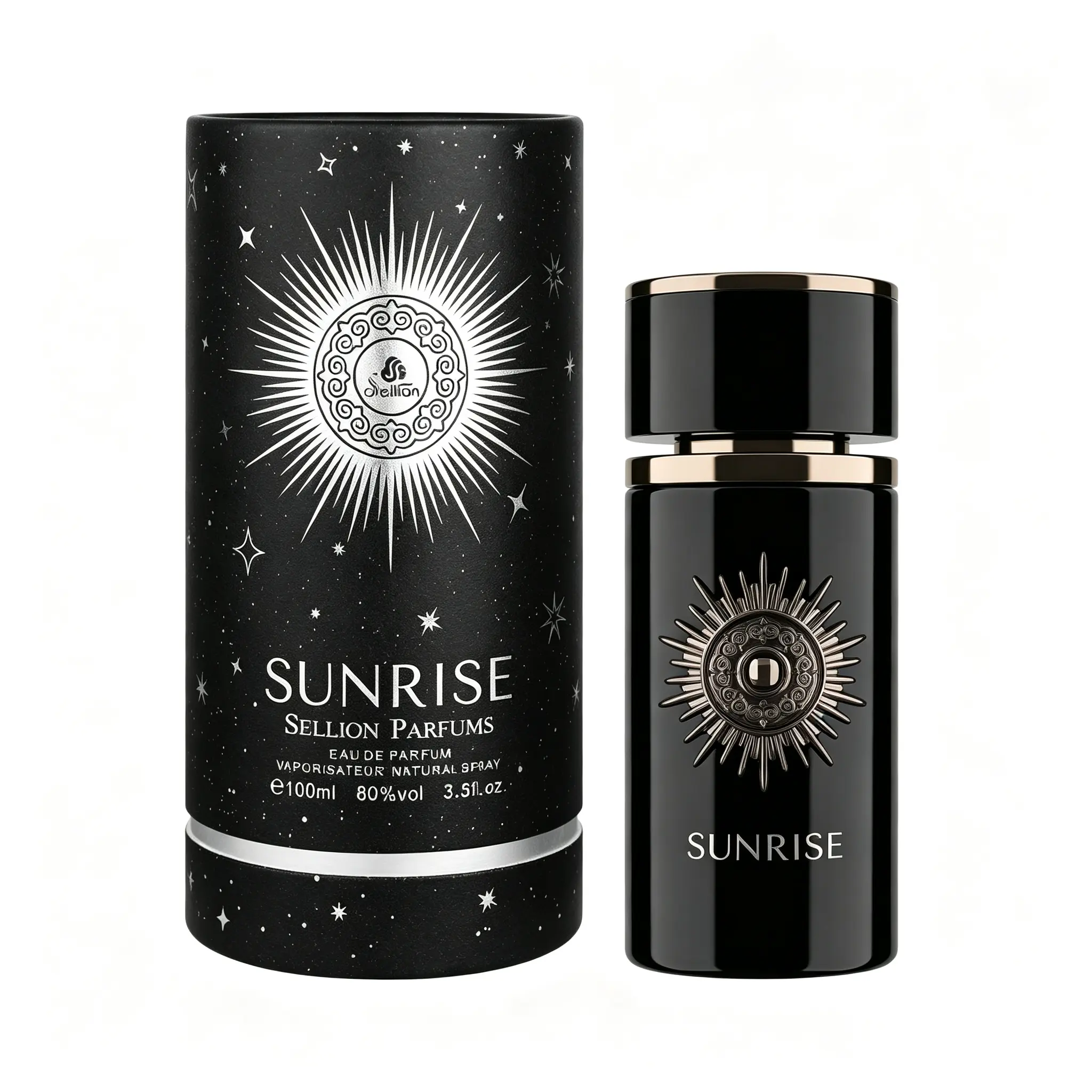 Sellion Sunrise Eau De Parfum Atomizer Spray (100ml/3.3Oz) - Oriental Modern Men's Fragrance, Summer Vibes Scent, Men's Perfume Gift for Him, Atomizer Men's Fragrance Aromatic Citrus Woody