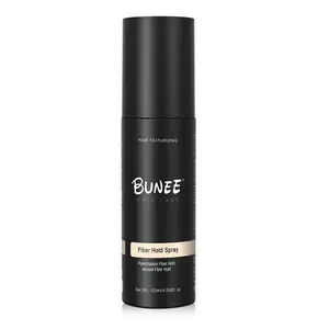 Bunee Fiber Hold Spray (120ml) Pair with fiber powder to help fibers adhere to hair. Provides 24-hour hold and allows for re-shaping throughout the day. A versatile hair styling spray for flexible, long-lasting definition