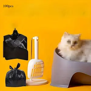 100Pack Dog Poop Bags - Durable Plastic Pet Waste Bags for Easy Cleanup Poop Bags For Dogs Dog Poop Bag Dispenser Kittens