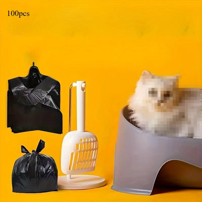 100Pack Dog Poop Bags - Durable Plastic Pet Waste Bags for Easy Cleanup Poop Bags For Dogs Dog Poop Bag Dispenser Kittens