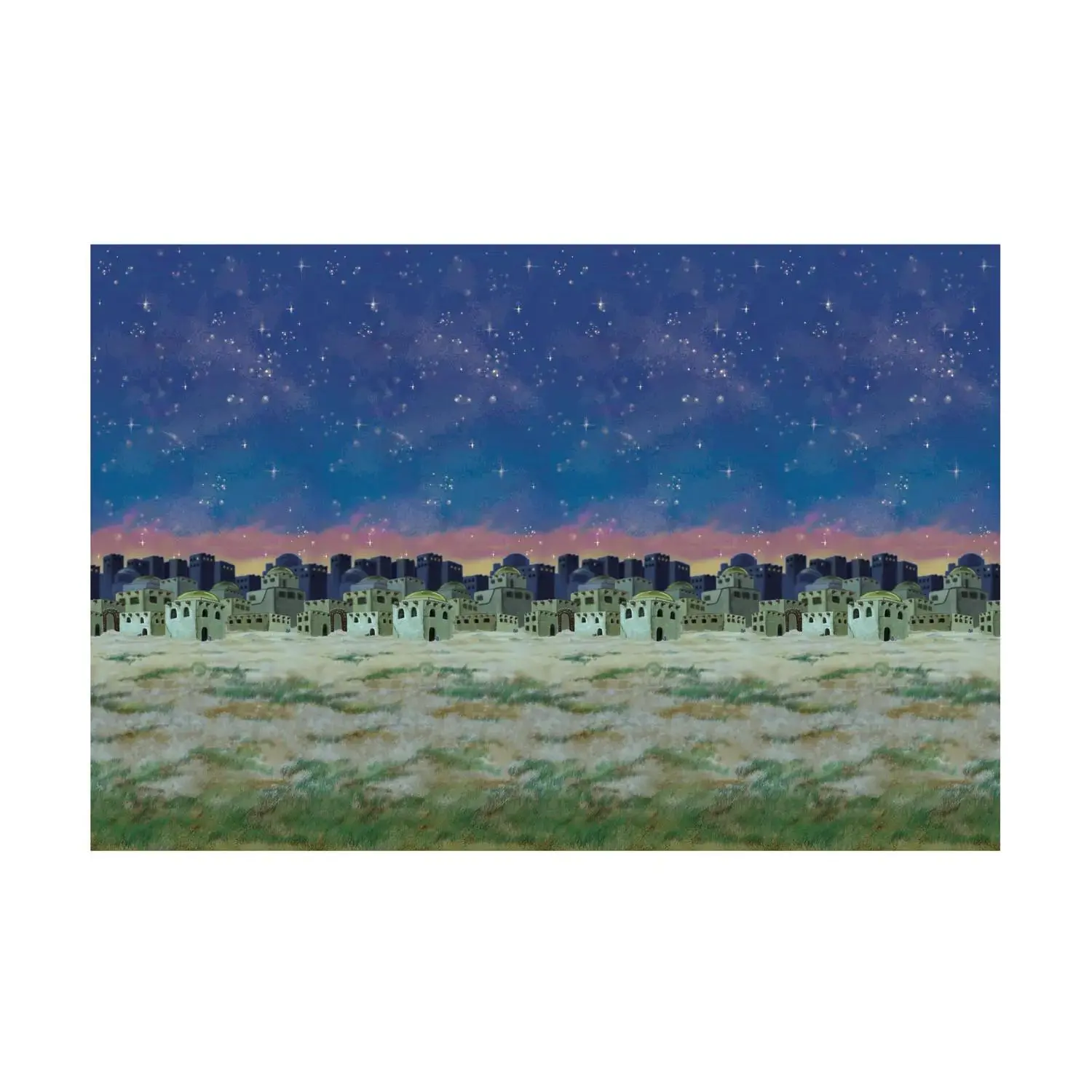 30 Ft. x 4 Ft. Design-A-Room Christmas Nativity Scene Backdrop Set - 2 Pc. 30 Ft. x 4 Ft. Design-A-Room Christmas Nativity Scene Backdrop Set - 2 Pc.