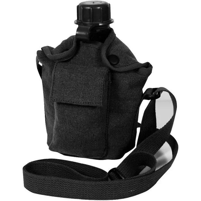 Military Vintage 1 Quart Canteen Cover with Shoulder Straps Military Vintage 1 Quart Canteen Cover with Shoulder Straps