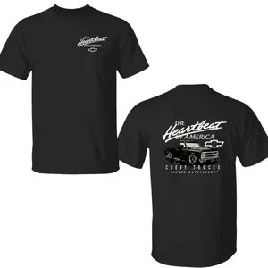 Chevy Truck The Heartbeat of America 2 Sides T-shirt, Old School Chevy Shirt, Classic Chevy Truck Shirt, 100% Cotton,