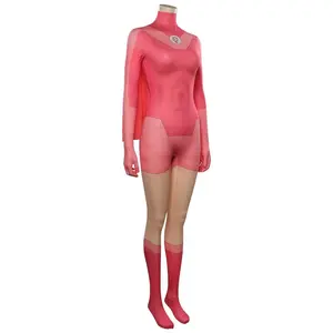 Invincible Atom Eve Cosplay Fantasia Costume Disguise Adult Women Jumpsuit Bodysuit Cloak Outfits Female Halloween Carnival Suit