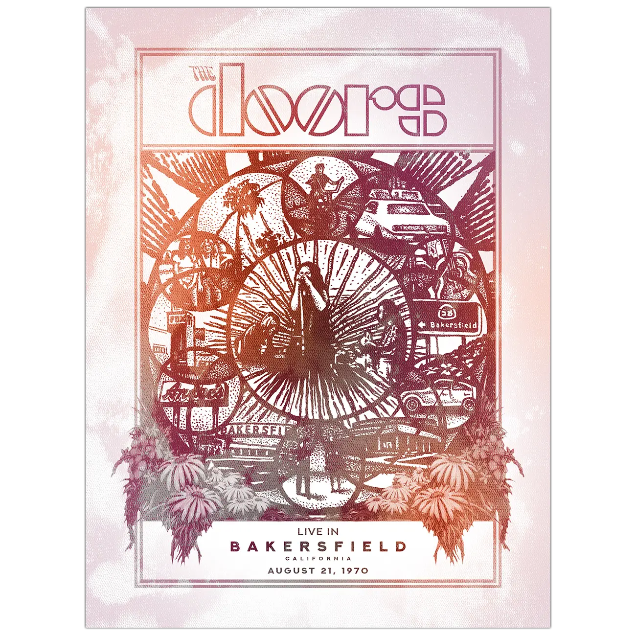 The Doors Live In Bakersfield Poster (The Doors x Xray)