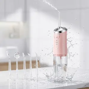 Electric Water Flosser, Portable Rechargeable Oral Irrigator with 4pcs Multifunctional Nozzle for Home & Travel, Personal Oral Care Appliance, Oral Hygiene Kit, Dental Water Flosser family use