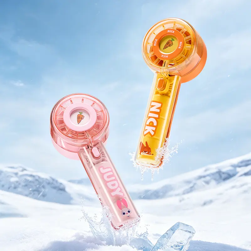 MINISO Disney Zootopia Theme Turbo Handheld Cooling Fan, 2000mAh Rechargeable Cordless Compact Household Fan, Stay Cool Beat the Heat, Back to School Essential for Movie Enthusiasts