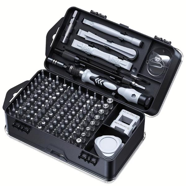 115 in 1 Precision Screwdriver Set Magnetic Repair Tool Kit with Multi Bits for Mobile Laptop Electronics