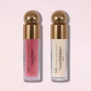 billion dollar brows Liquid Blush and Highlighter Duo - Dewy Makeup, Radiant Cosmetic, Available in Pink & Mint