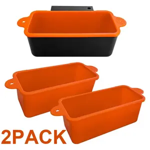 2 PACK Silicone Grease Cup Liners Compatible with Blackstone, Silicone Foil Drip Pan Grease Catcher Cup Liner for 17, 22, 28, 36 Inch, Replacement of Aluminum Foil Drip Pans, Blackstone Accessories, Griddle Accessories