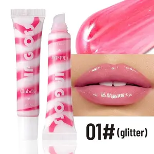 Four-Pack Spiral Texture Fine Glitter Moisturizing Lip Gloss, Hydrating Dewy Finish Liquid Lipstick adding a touch of sparkle.Perfect for daily use, this lip gloss provides long-lasting hydration and a beautiful finish.