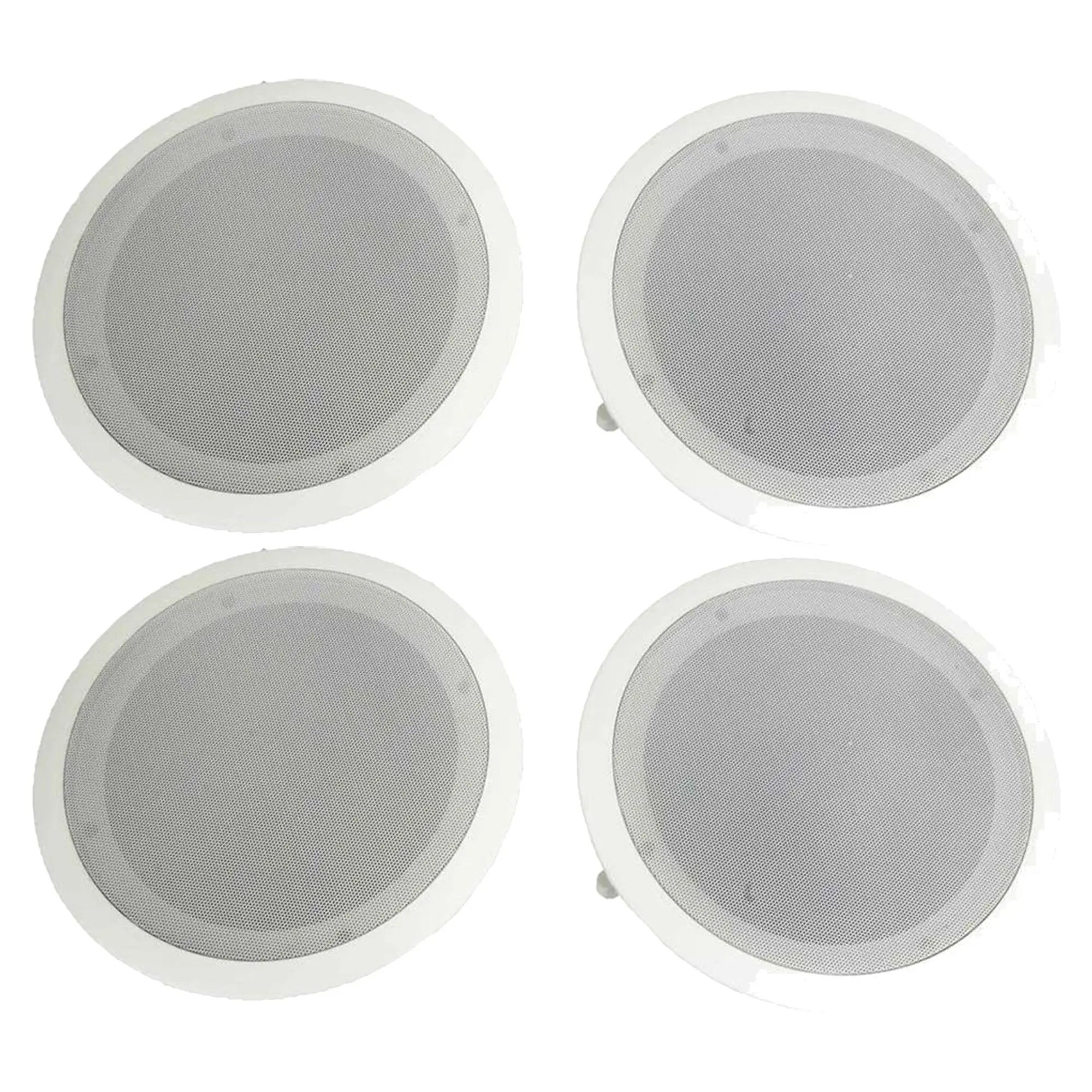 Pyle Home PDIC Series 8" 250W Round Flush Mount Wall Ceiling Speakers (4 Pack)