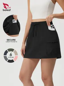 BALEAF High Waisted Active Cargo Skorts for Women with Pockets, Multi-Purpose Tummy Control Skort, UPF 50+ Water Resistant Hiking Skirt for Tennis Golf Gym Running Travel Lightweight Stretch Comfy Teacher Casual Outdoor Sun Protection Skirt  #Summervibes