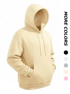 Men's Casual Fitted Hooded Sweatshirt with Kangaroo Pocket, Fall & Winter Fleece Lined Thick Warm Hoodie, Long Sleeve Pullover Tops