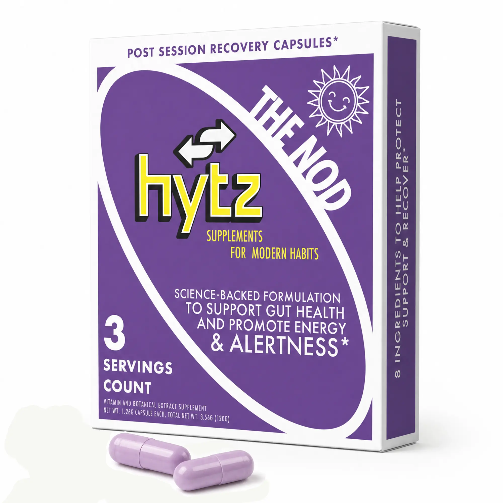 The Nod Post-Nodding Out Supplement with L-Theanine & Magnesium, Relaxation, Gut Health & Regularity Support Capsules