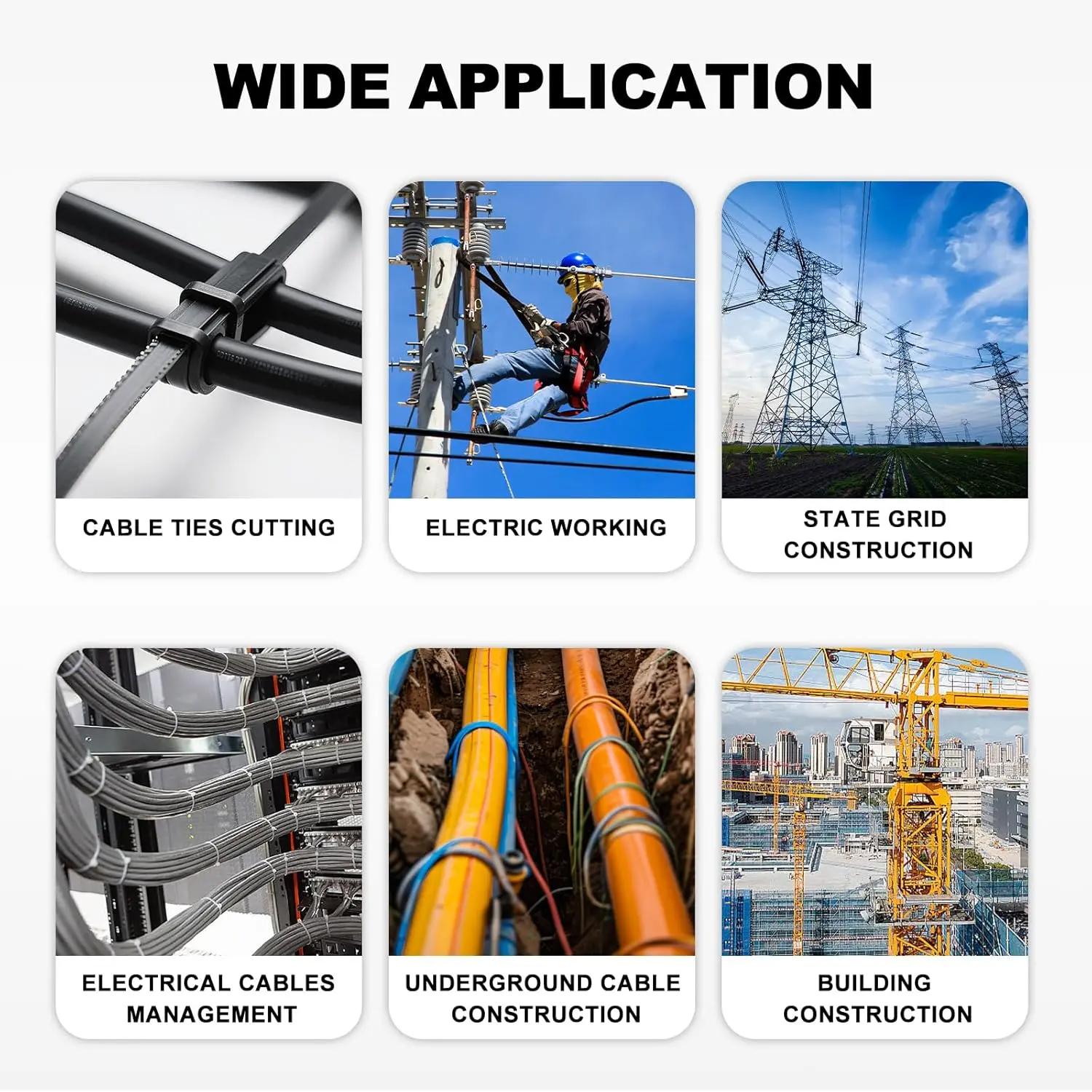 Zip Tie Tool, Tensioning and Cutting Tool for Fastening and Cutting Plastic or Nylon Cable Tie, Cable Tie Gun for Cable Management, Zip Tie Tightener with Ergonomic and Portable Design