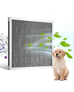 16x20x1 Aluminum Electrostatic Air Filter, MERV 8, Actual 15.5x19.75x0.82, Replacement for HVAC Systems, Aluminum Frame, Easy Install, Pleated Filter, Long-Lasting Filtration for Enhanced Indoor Air Quality