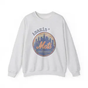 Amazin' Mets Sweatshirt | Skyline Logo Crewneck