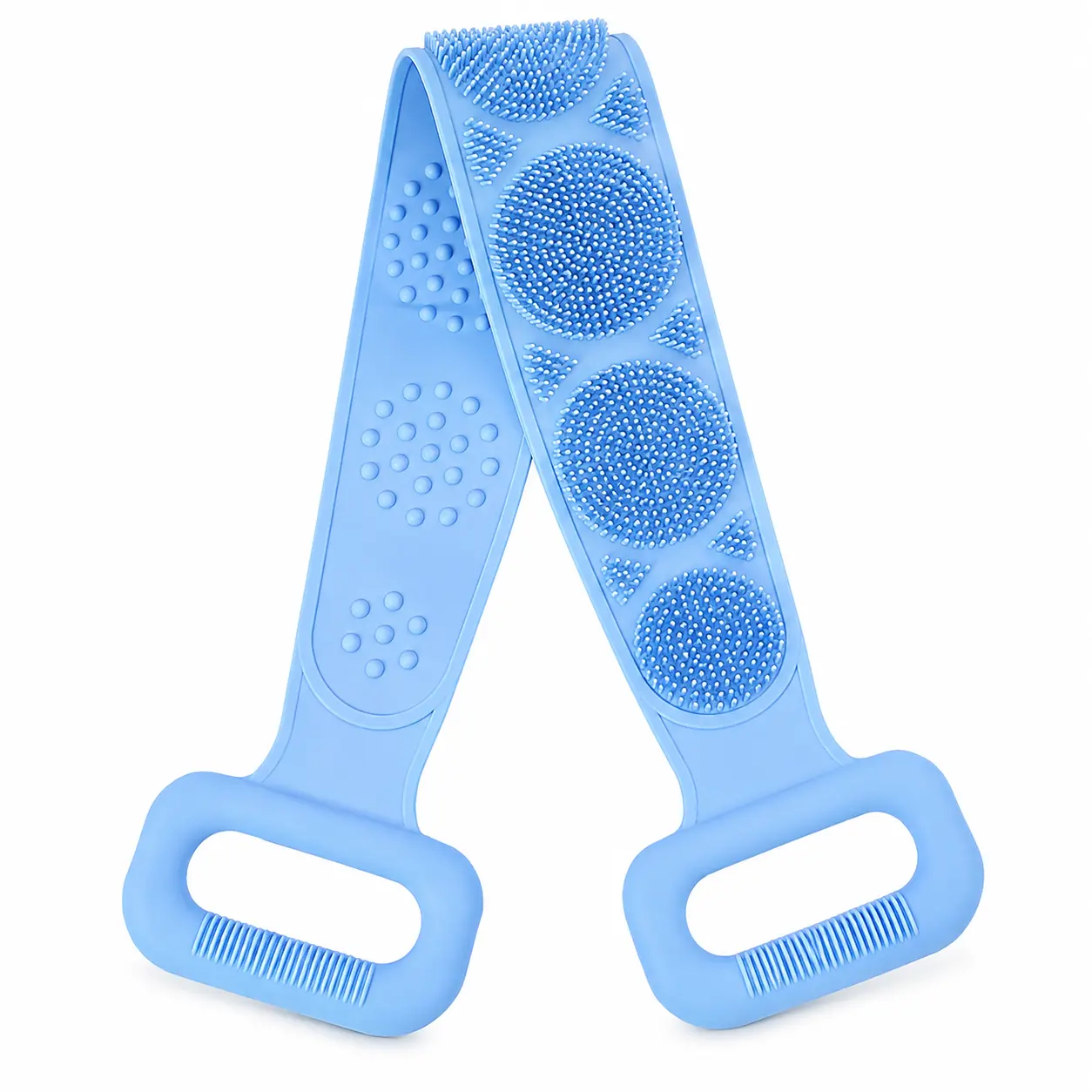 1pc Bath Towel, Bath Brush, Back Massager Shower Extension, Blue Cleaning Brush, Bathroom Additions, Bathroom Brush, Women'S Bathroom Brush, Men'S Bathroom Brush, Dead Skin Removal Summer