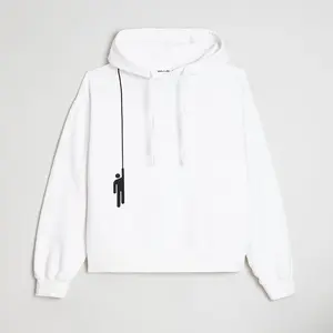 Hanging Blohsh White Hoodie