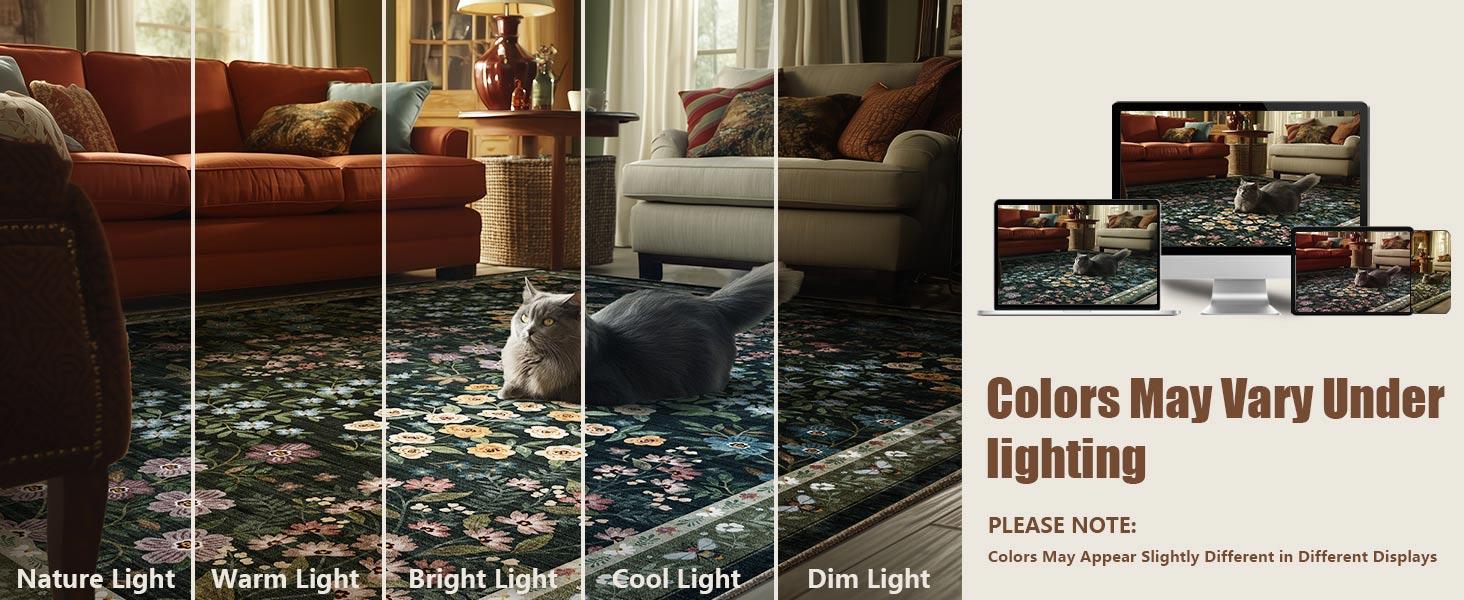 palohom Washable Rugs for Living Room Non Slip Low Pile Non Shedding Lightweight Soft Faux Wool Carpet Floral Area Rug for Kitchen Bedroom Dining Room Under Table Rug Runners for Hallway Entryway Stain Resistant Easy Care Indoor Home Decor palohom Washable Rugs for Living Room Non Slip Low Pile Non Shedding Lightweight Soft Faux Wool Carpet Floral Area Rug for Kitchen Bedroom Dining Room Under Table Rug Runners for Hallway Entryway Stain Resistant Easy Care Indoor Home Decor