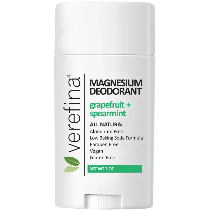 Grapefruit + Spearmint Magnesium Deodorant by Verefina – Aluminum-Free, Vegan, for Sensitive Skin with Shea, Cocoa Butter and Coconut Oil Body Care Smooth