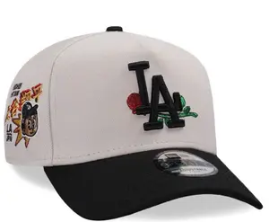 New Era New York Yankees 9FORTY A-Frame Snapback Hat – White Crown Red Brim – Adjustable MLB Baseball Cap – Streetwear Unisex Summer Edition