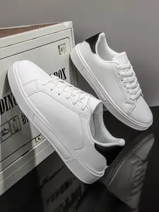 Unisex's Sporty Lace Up Low Top Skate Shoes, Lace Up Trainers, Casual Comfortable Breathable Non-slip Sneakers, Fashionable Skate Shoes for Men & Women