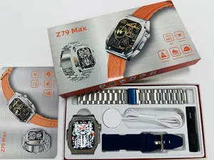 Smart Watch Wireless Charger NFC Bluetooth Call Compass  Outdoor Sport Smartwatch Heart Rate Tracking Extra Strap