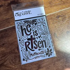 He Is Risen Stencil