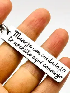 New Style Letter Pattern Alloy Keychains for Men, Fashionable Gift for Women, Trendy All-Match Keychain, Perfect for Birthdays, Car Keys Decoration